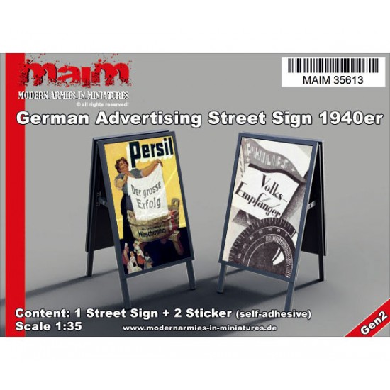 1/35 Billboard/Werbschilder (German Advertising Poster 1940s)