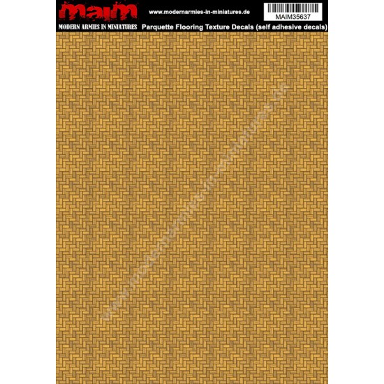 1/35 Parquette Flooring Texture Decals (self adhesive, 24cm x 17cm)