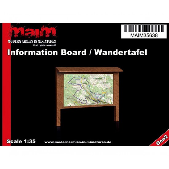 1/35 Information Board/Wandertafel