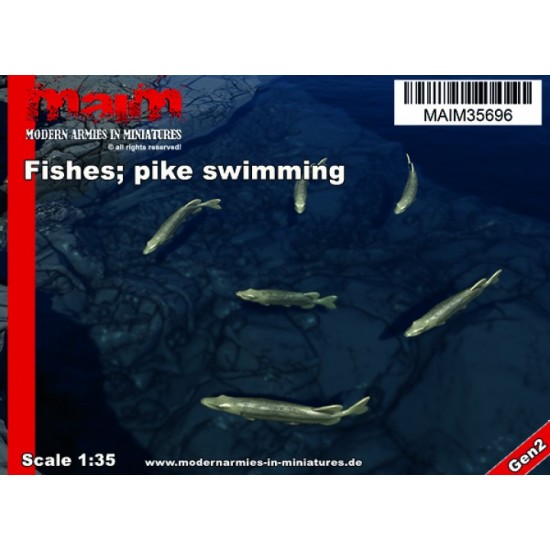 1/35 Swimming Fishes (6x pike)