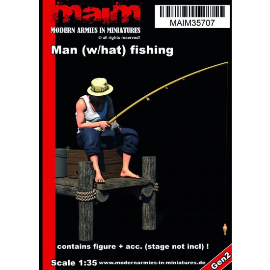 1/35 Man w/Hat Fishing