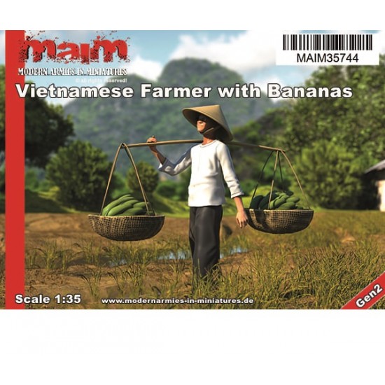 1/35 Vietnamese Farmer with Bananas