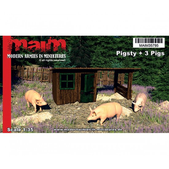 1/35 Pigsty & 3 Pigs