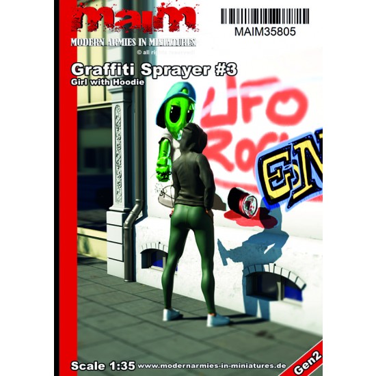 1/35 Graffiti Painter #3 (Girl with Hoodie)