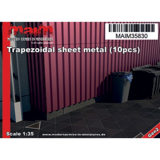 1/35 Trapezoidal Sheet Metal / Trapezbleche