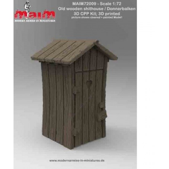 1/72 Old Wooden Shithouse (toilet)