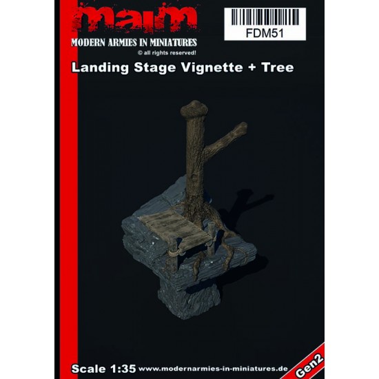 1/35 Landing Stage & Tree Vignette