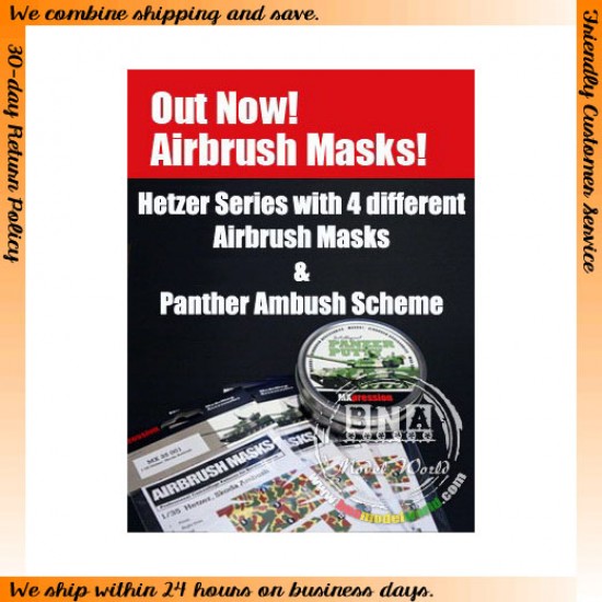 1/35 Panther R01, Pz.Regt. HG 1944, Airbrush Mask