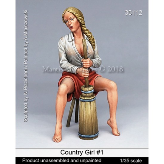 1/35 Country Girl Whipping Butter