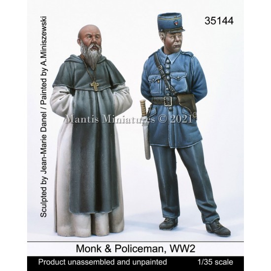 1/35 WWII Monk & French Policeman (2 figures)
