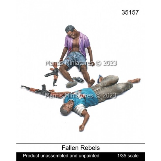 1/35 African Fallen Rebels (2 figures)