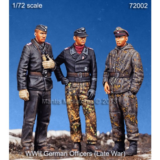 1/72 WWII German Officers (Late War) (3 figures)