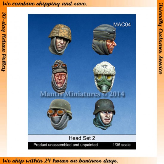 1/35 Heads Set 2 (6pcs)