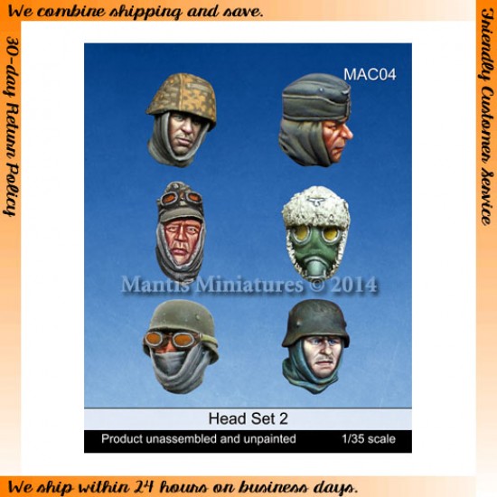 1/35 Heads Set 2 (6pcs)