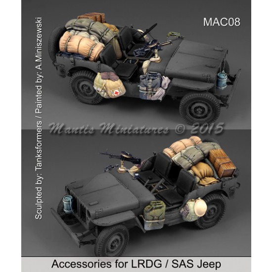 1/35 LRDG/SAS Jeep Accessories Set for Tamiya 35219 kit