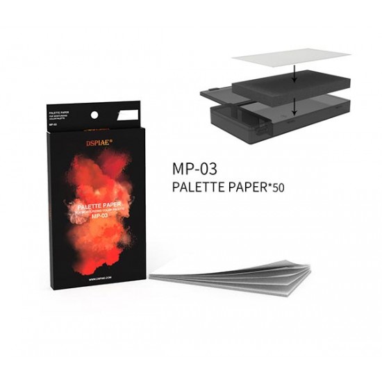 Moisturizing Colour Palette Paper for Water-based Paints (50pcs)