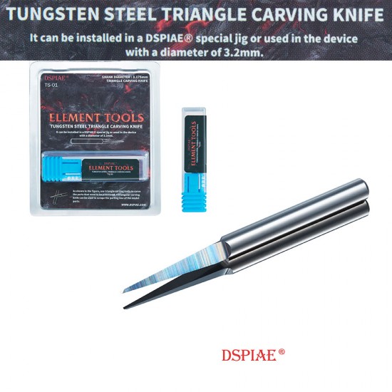 Tungsten Steel Triangle Carving Knife