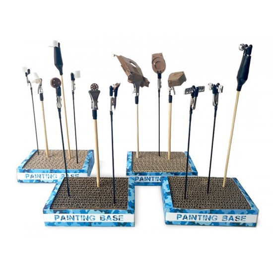Airbrush Painting Base/Holder (125x85x27mm, 4pcs)