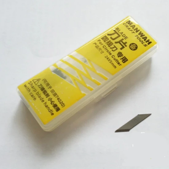 Circle Cutter Blades for Tamiya Design Knife #74020 (20pcs, size: 24mm x 5mm)