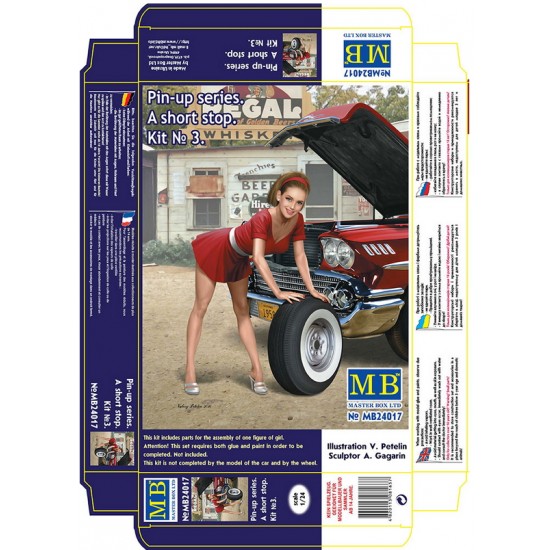 1/24 Pin-Up Series - "A Short Stop" kit No.3 (1 Female Figure)