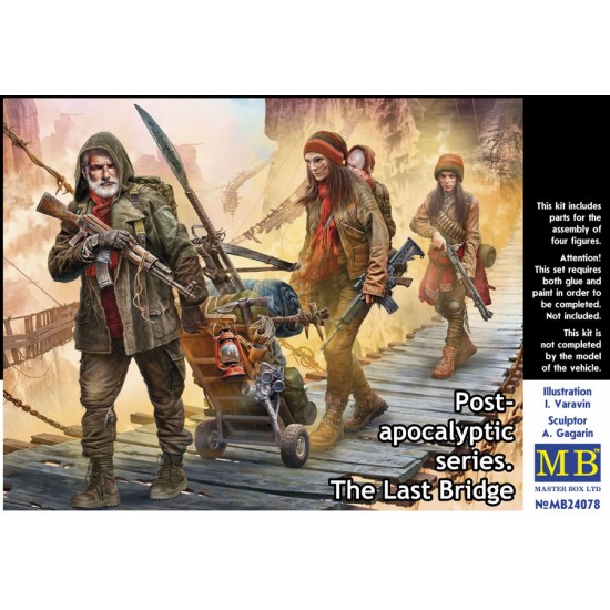 1/24 Post-apocalyptic - The Last Bridge (4 figures)
