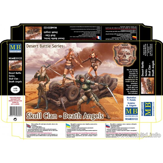 1/35 Skull Clan - Death Angels in Desert Battle (4 figures)
