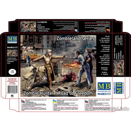 1/35 Zombieland Series - "Zombie Hunter-Road to Freedom" (5 Figures)