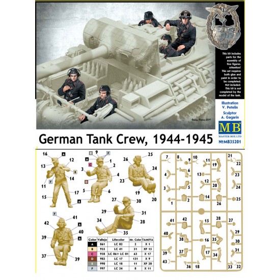 1/35 German Tank Crew 1944-1945 (5 figures)