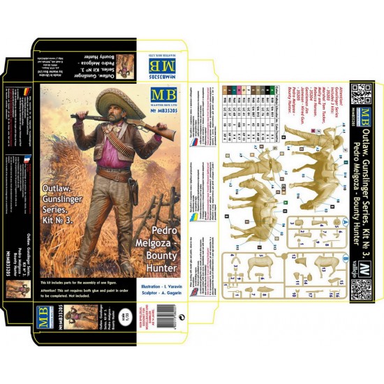 1/35 Outlow Gunslinger Series No. 3 - Pedro Melgoza Bounty Hunter