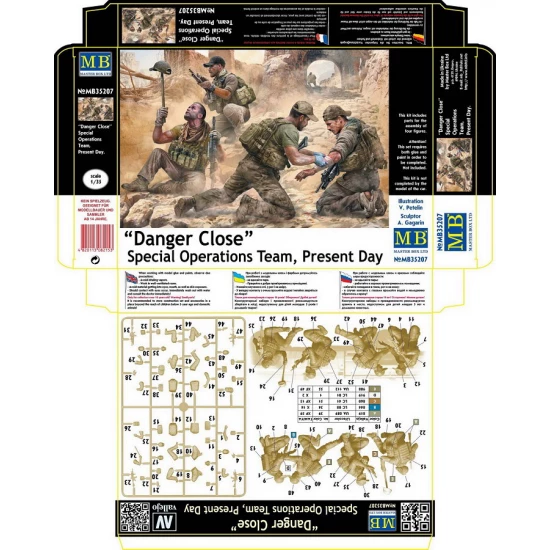 1/35 "Danger Close" Special Operations Team, Present Day (4 figures)