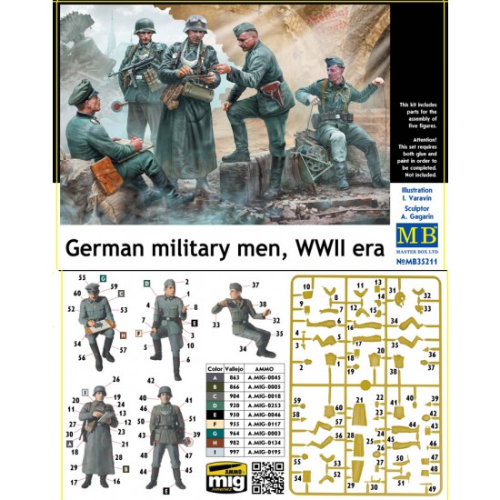 1/35 WWII German Military Men