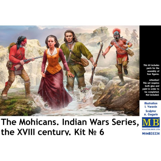 1/35 The Mohicans Indian Wars, the XVIII Century (4 figures)