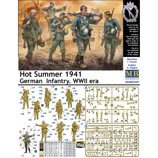 1/35 WWII German Infantry ''Hot Summer 1941'' (5 figures)