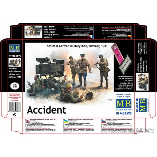1/35 "Accident" - Soviet & German Military Men, Summer 1941 (5 figures)