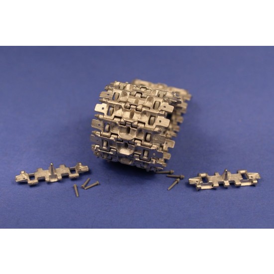 1/35 Metal Tracks for Soviet T-10M Heavy Tank (200 links, 400+ pins)