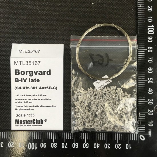 1/35 Metal Tracks for Borgvard B-IV Late Type (SdKfz.301 Ausf.B-C)