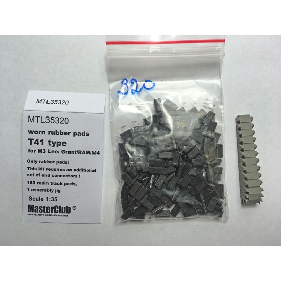 1/35 M3 Lee/Grant/RAM/M4 Worn Rubber Pads T41 Type (180pcs)