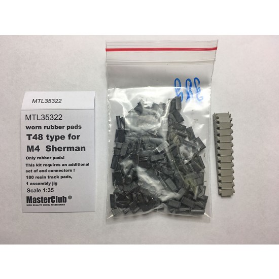 1/35 M4 Sherman Worn Rubber Pads T48 Type (180pcs)