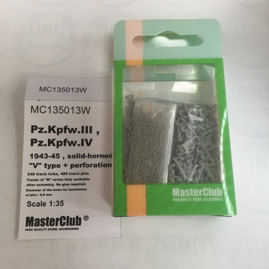 1/35 Tracks for Pz.Kpfw.IV, StuG III 1943 - 45 V + Perforation
