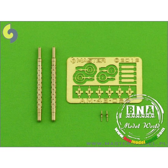 1/48 German Aircraft Machine Gun MG 15 - Turned Barrels & Etched Sights (2pcs)