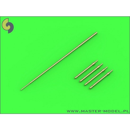 1/72 Mikoyan MiG-19PM (Farmer E) - Missile Rails Nose Parts (4pcs) & Pitot Tube