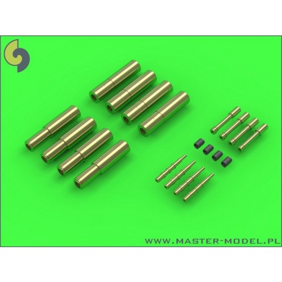 1/72 Fairey Firefly Hispano 20mm Cannons with Uncovered Barrels (4pcs)