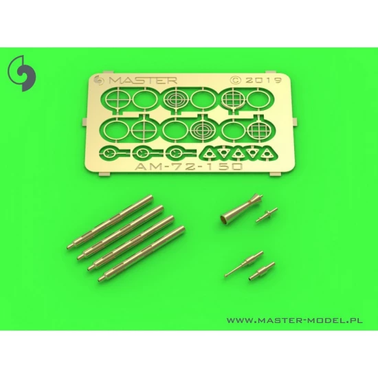 1/72 PZL P11a/b/c wz. 33 Machine Gun Barrels, Gunsight and Venturi Tube