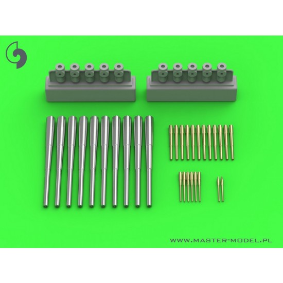 1/350 SMS Seydlitz Armament: Barrels with Mounts for Hobby Boss Kits