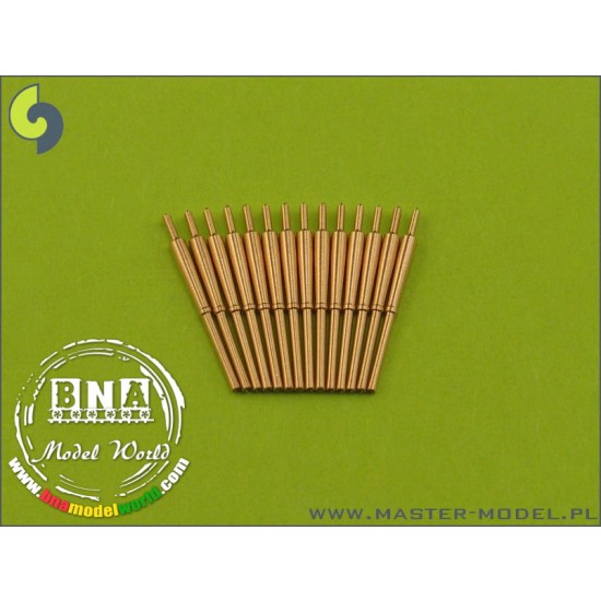1/400 British 4in/45 (10.2 cm) QF HA Marks XVI Barrels (14pcs)