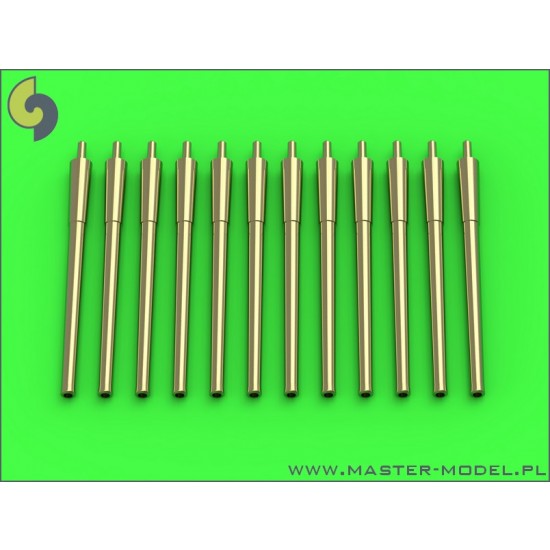 1/700 USN 14in/50 (35.6 cm) Barrels (12pcs) for Turrets with Blastbags for BB-40/BB-43
