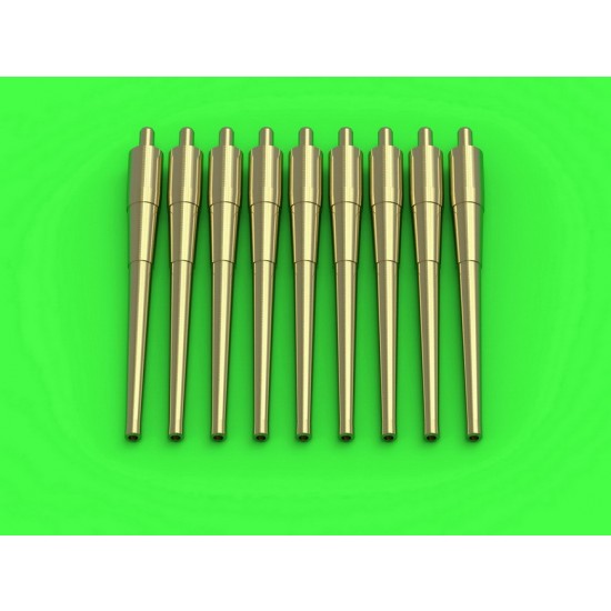 1/700 USN 8in/55 (20.3cm) Mark 9/13/14 Barrels (9pcs) for Lexington, Pensacola & More