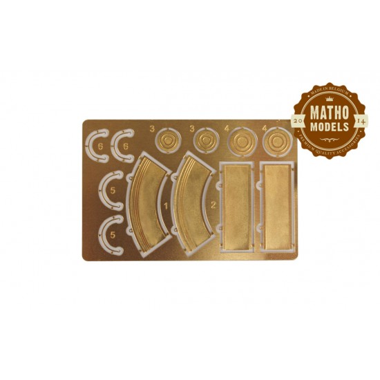1/35 Metal Buckets (1 PE for 2 inclined & 2 straight buckets)