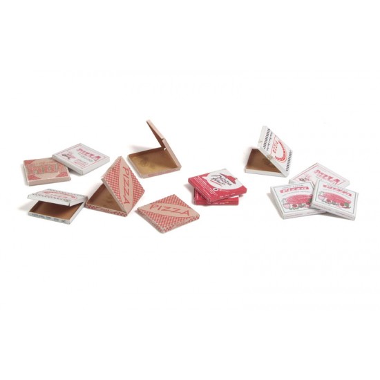 1/35 Cardboard Boxes - Pizza (38pcs in 6 different designs)