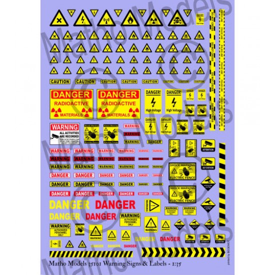 1/35 Warning Signs & Labels